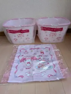 Sanrio♡サンリオ マイメロ 折りたたみ 帆布収納ボックス M 2個セット 