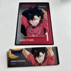 ハイキュー 黒尾鉄朗 ベースヤード 缶バッジ クリアカード