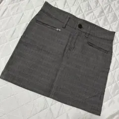 未使用☆ユニクロ☆チェック☆タイトミニスカート
