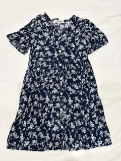 グローバルワーク　花柄シャツカーディガン