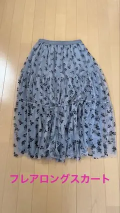フラワープリント フレアスカート M-Lサイズ