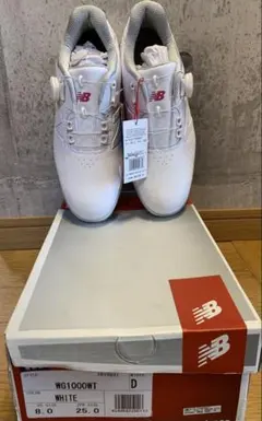 新品⭐︎New Balance ホワイト ゴルフシューズ 25cmのサムネイル
