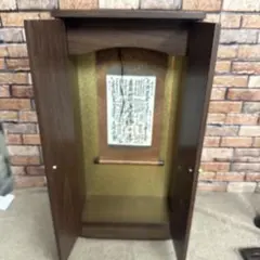 木製 ミニ仏壇 神棚 観音開き アンティーク調 | Mercari