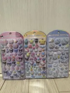 【正規品】クロミシナモンロール全員集合シール　3種セット