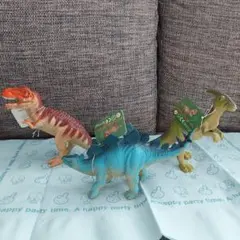 【新品】ソフトフィギュア　恐竜　ダイナソー　3体　セット