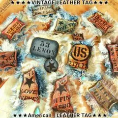 ★デニムリメイクタグ★　革タグ　デニムリメイク　デニムチャーム　レザータグ