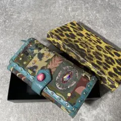 Think Bee! シンクビー！　クリムトスペシャル　レザー　長財布　ブルーのサムネイル