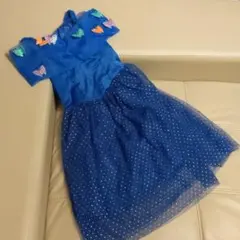 実写版　シンデレラ　蝶　ワンピース ドレス　ディズニー　120