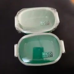 ECO NAVI お弁当箱 350ml 緑色 2個セット