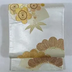 OF347 袋帯 白金 金 銀 匿名配送 振袖 成人式 訪問着 付下げ 卒業式