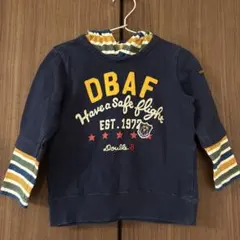 Double.B ネイビー 長袖カットソー