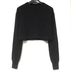 新品 DIESEL BLACK GOLD ショート丈 長袖ニット 黒 ディーゼル