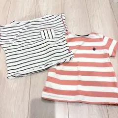 プチバトー Ｔシャツ 2枚セット 4ans