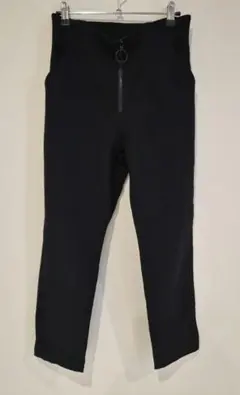 ブラックスリムフィットパンツ ハイウエストのサムネイル