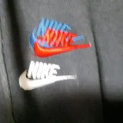 NIKE パーカー ブラック 刺繍ロゴ メンズナイキLサイズユニセックス