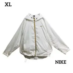 NIKEナイキナイロンジャンバーパーカースウォッシュ刺繍ロゴアウトドア最適古着
