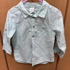 H&M 長袖シャツ ライトブルー 86cm