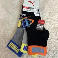 PUMA　ソックス　キッズ　23～25cm　3足セット
