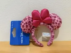東京ディズニーリゾート カチューシャ キーチェーン ピンク ヒョウ柄　ピンク