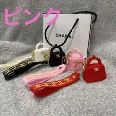 ピンク　シャネル　マトラッセ　キーホルダー