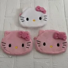 韓国 ダイソー キティちゃん ポーチ 財布 3個セット