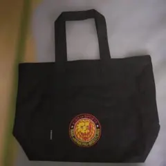 ☆新日本プロレス・ ライオンマーク・ラージトートバッグ 黒