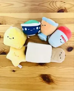 Qualia にっこりーの　ぬいぐるみ マスコット 6点セット