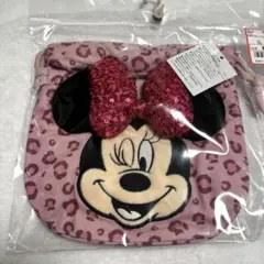 ディズニー　ミニー　アベイル　ヒョウ柄　巾着　ピンク