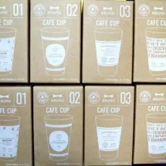 計８個、クラフトボスカフェ×ＢＲＵＮＯ カフェカップ 全４種コンプリート×２