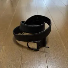 renoma 黒レザーベルト ブラックバックル