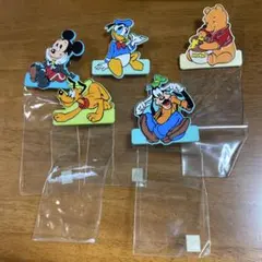 【最終値下】ディズニーキャラクター　クリップポケット　カードホルダー　5個セット