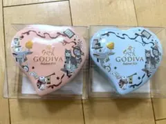 GODIVA ゴディバ Gキューブ＆Gクリスピー ハート缶6粒入 2個セットのサムネイル