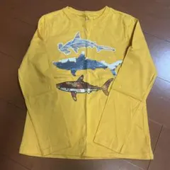 GAPサメ、スパンコール、長袖カットソー140