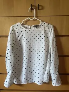 バナナリパブリックBanana Republic ドット柄 長袖ブラウス