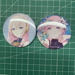 巡音ルカ　プロセカ　ブルフェス　グリッター缶バッジ