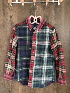 Ralph Lauren チェック柄 長袖シャツ サイズ7 130cm