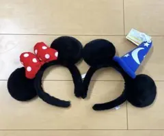 ディズニー ミッキー ミニー カチューシャ ファンタジア 水玉 2個 セット