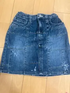 GAP KIDS デニムスカート 160cm パッチワーク 刺繍