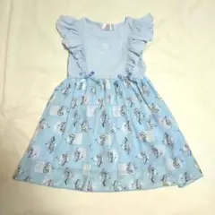 アナ雪　エルサ　 半袖ワンピース　フリル　120 水色