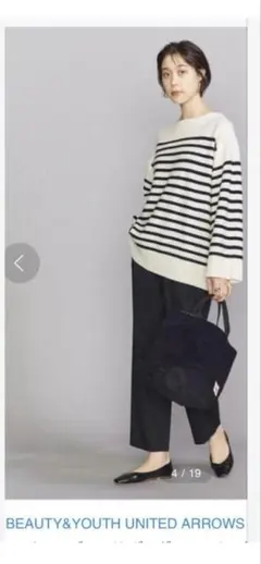 BEAUTY&YOUTH UNITED ARROWS ボーダーニットフリーサイズ