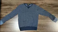 RRL 両V クルーネック スウェット ブラックインディゴのサムネイル