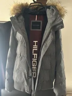HILFIGER グレー ダウンジャケット
