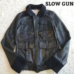 Slow Gun & Co. レザージャケット slowgun スロウガン 羊革 ラムレザー ライダース ジャケット