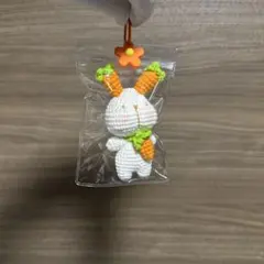 かわいいにんじんうさぎちゃんあみぐるみ