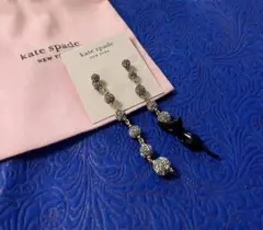 Kate Spadeハウス キャット パヴェ リニア ピアスのサムネイル