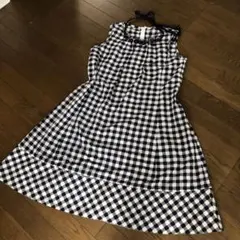 ラバーズバースデーギンガムチェックチュニックワンピース