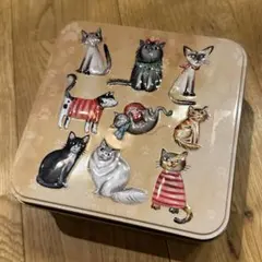 グランマワイルズ ビスケットアソート キャッツィン 空き缶