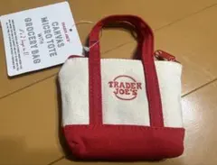 【新品】TRADER JOE'S エコバッグ マイクロミニトート レッド
