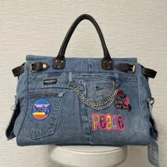 DOGGYDOLLY デニム ペットキャリーバッグ スタッズ付き DOGGYDOLLY デニム ペットキャリーバッグ スタッズ付き - メルカリ