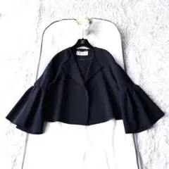 【タグ付未使用】アドーア⭐️定価55000円 パイピングジャケット ベージュ 38 タグ付未使用】アドーア⭐️定価55000円 パイピングジャケット